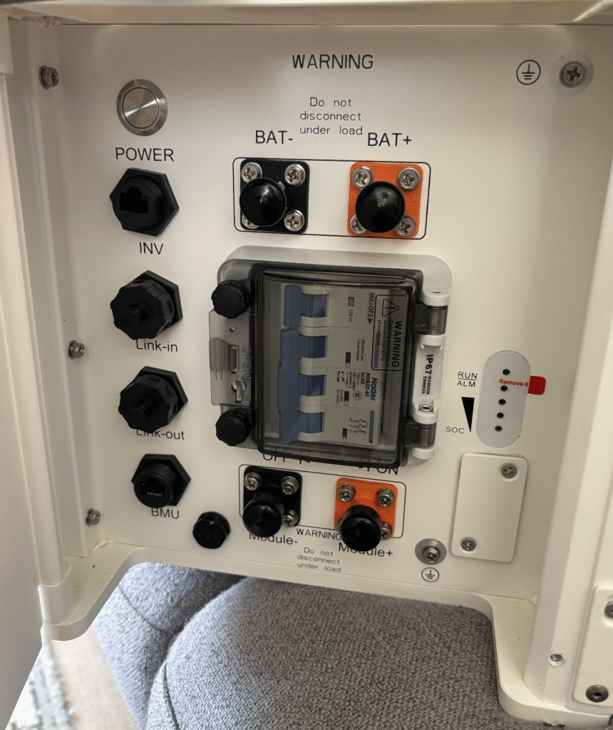 Aansluitingen BMS Growatt Ark Batterij