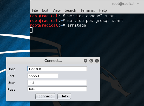 Armitage en Veil Framework koppelen - Kali Linux - Cybertalk